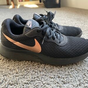 Black & Gold Nike Shoes